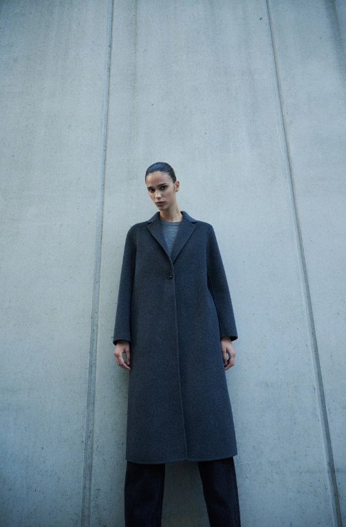 Nude Lucy Riley Wool Coat - Charcoal