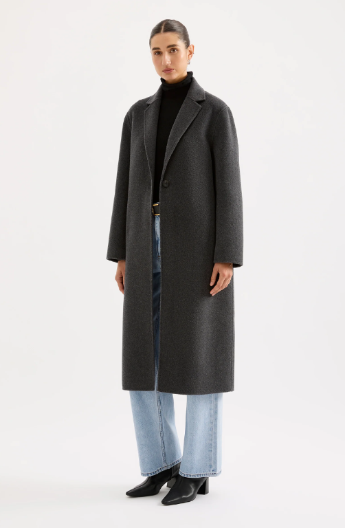 Nude Lucy Riley Wool Coat - Charcoal