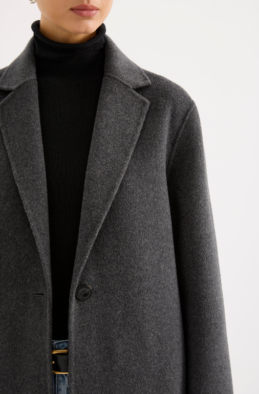 Nude Lucy Riley Wool Coat - Charcoal
