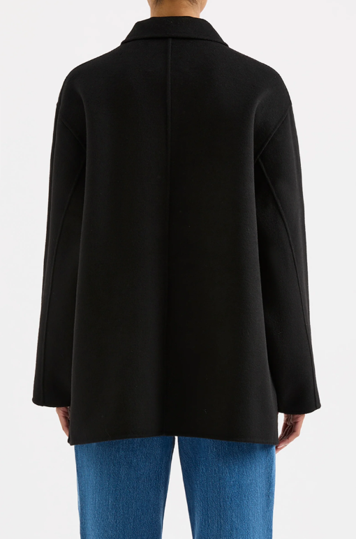 Nude Lucy Levi Wool Coat - Black