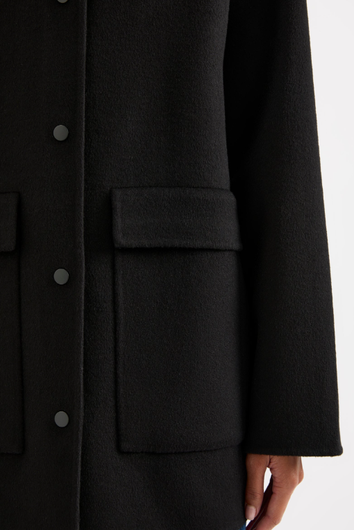 Nude Lucy Levi Wool Coat - Black