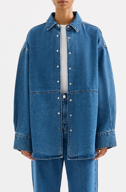 Nude Lucy Otis Organic Denim Jacket - Fresh Blue