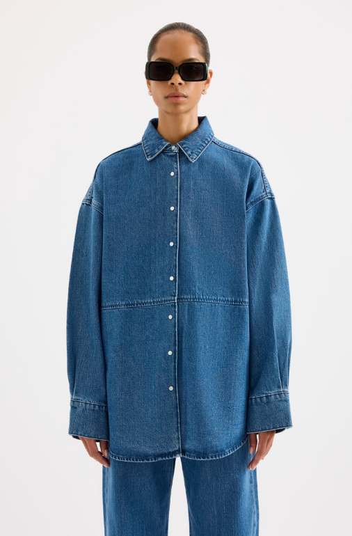 Nude Lucy Otis Organic Denim Jacket - Fresh Blue