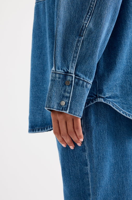 Nude Lucy Otis Organic Denim Jacket - Fresh Blue