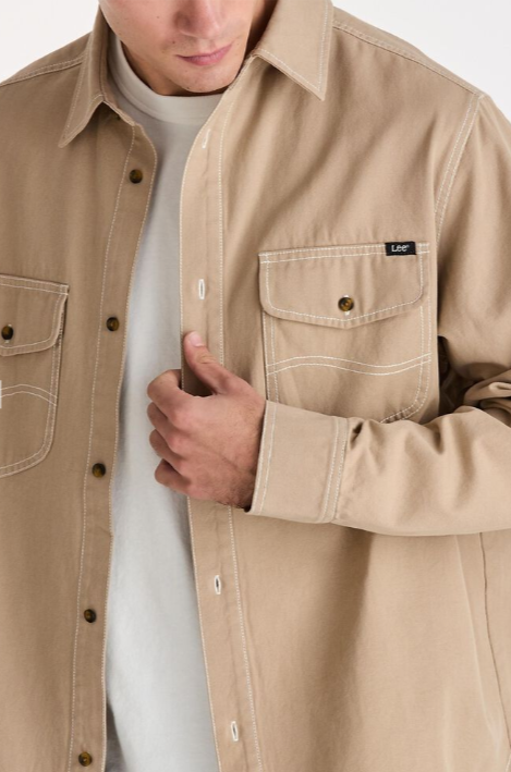 Lee Jeans Dustin Long Sleeve Shirt - Union Stone