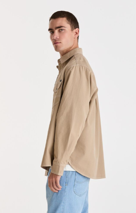 Lee Jeans Dustin Long Sleeve Shirt - Union Stone