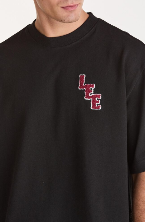 Lee Jeans Varsity Boxcut Tee - Black