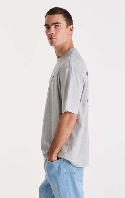 Lee Jeans Fade Away Baggy Tee - Grey Marle