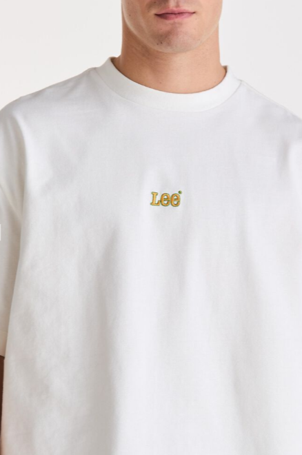 Lee Jeans Heavy Hit Boxcut Tee - White