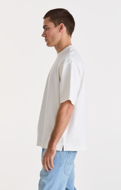 Lee Jeans Heavy Hit Boxcut Tee - White