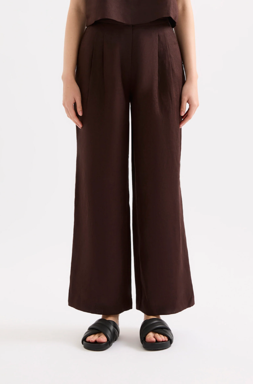 Nude Lucy Thilda Linen Pant - Raisin
