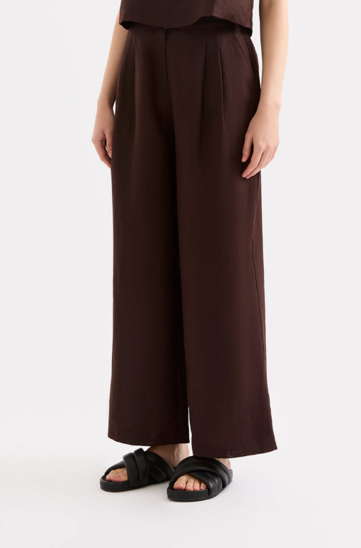 Nude Lucy Thilda Linen Pant - Raisin