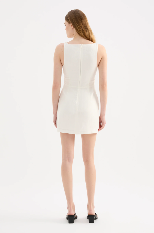 Nude Lucy Lotta Linen Mini Dress - White