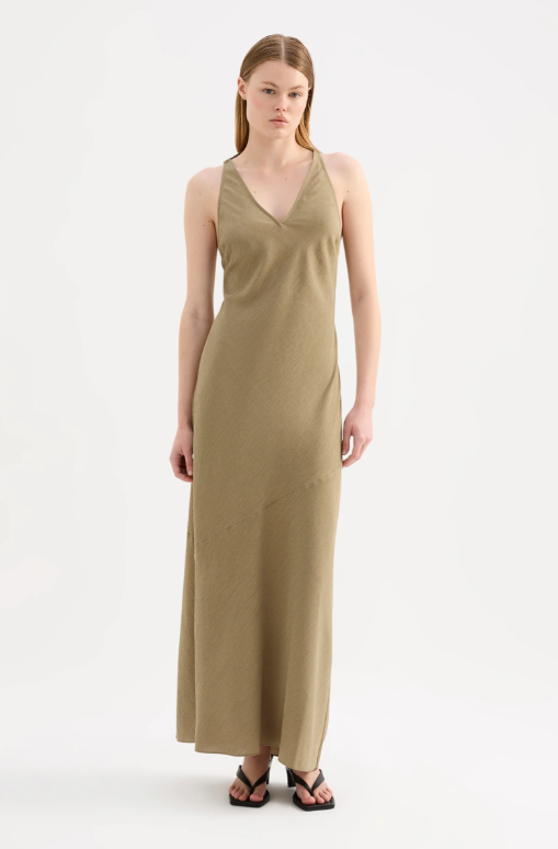 Nude Lucy Winfield Maxi Dress - Deep Sage