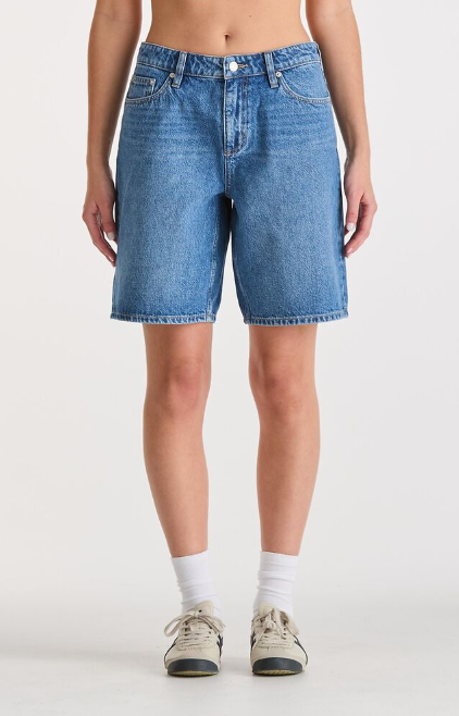 Lee Jeans Mid Baggy Denim Short - Serotonin Blue
