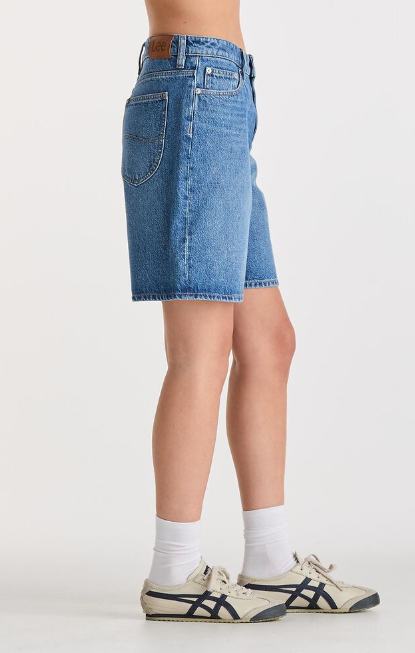 Lee Jeans Mid Baggy Denim Short - Serotonin Blue