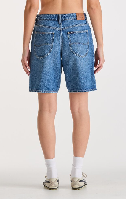 Lee Jeans Mid Baggy Denim Short - Serotonin Blue