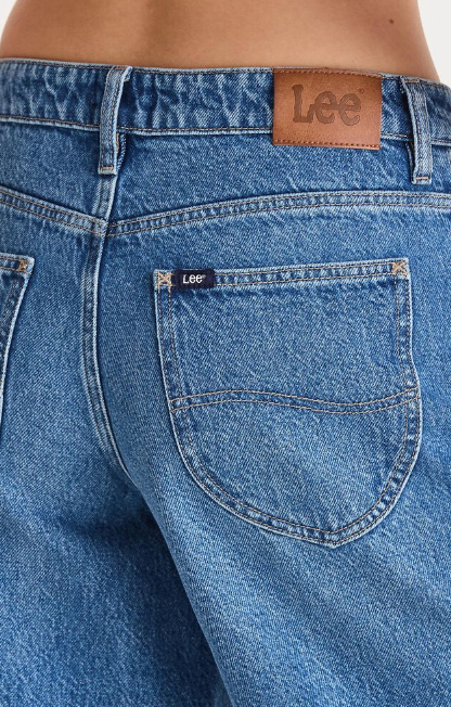 Lee Jeans Mid Baggy Denim Short - Serotonin Blue