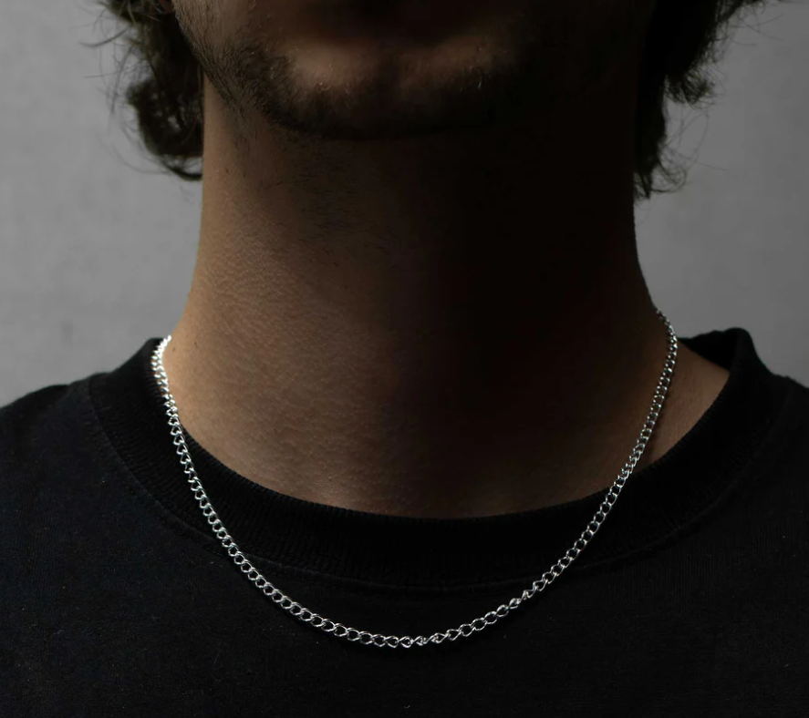 Sue The Boy Round Chain Necklace-Sterling Silver