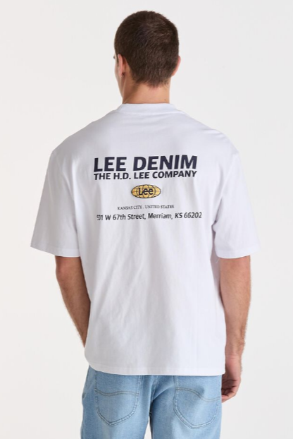 Lee Global Corp Baggy Tee-White