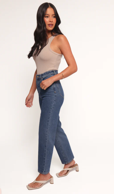 Abrand Venice Straight Jean - Bella - Mid Blue