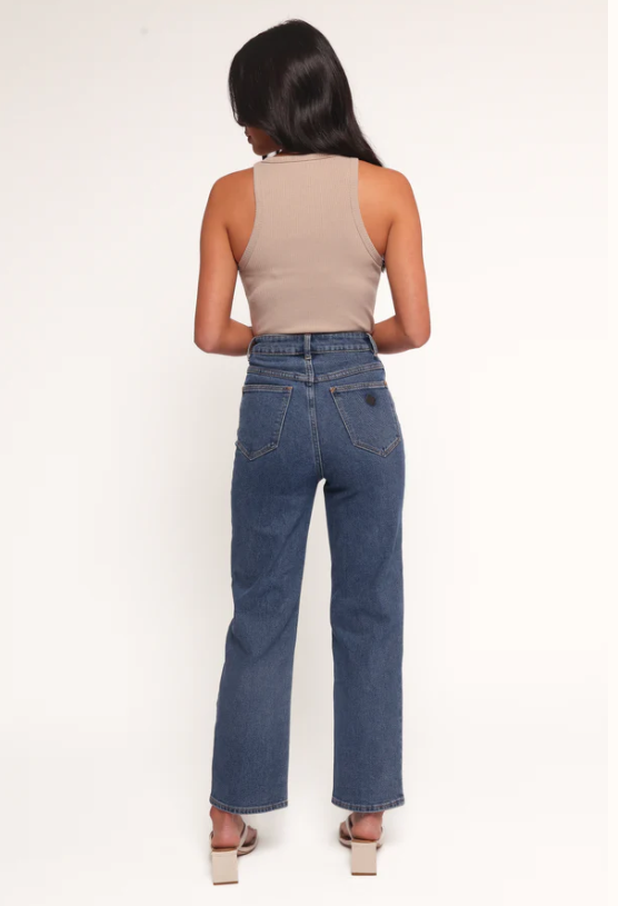 Abrand Venice Straight Jean - Bella - Mid Blue