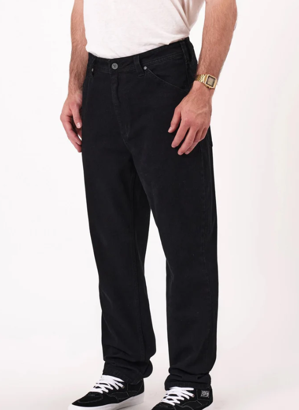 Abrand A4 Baggy Taper Jean - Patrick Black