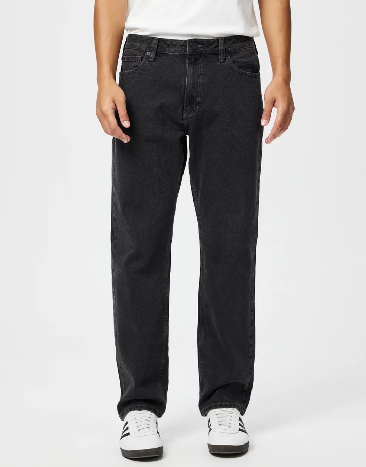 Abrand A3 Straight Jean - Carl - Washed Black