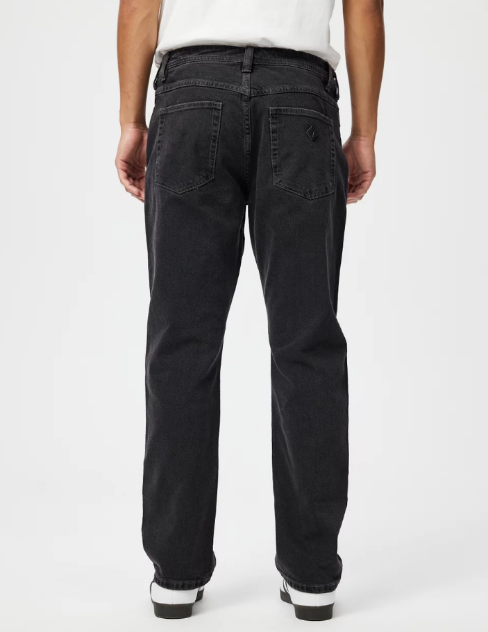 Abrand A3 Straight Jean - Carl - Washed Black