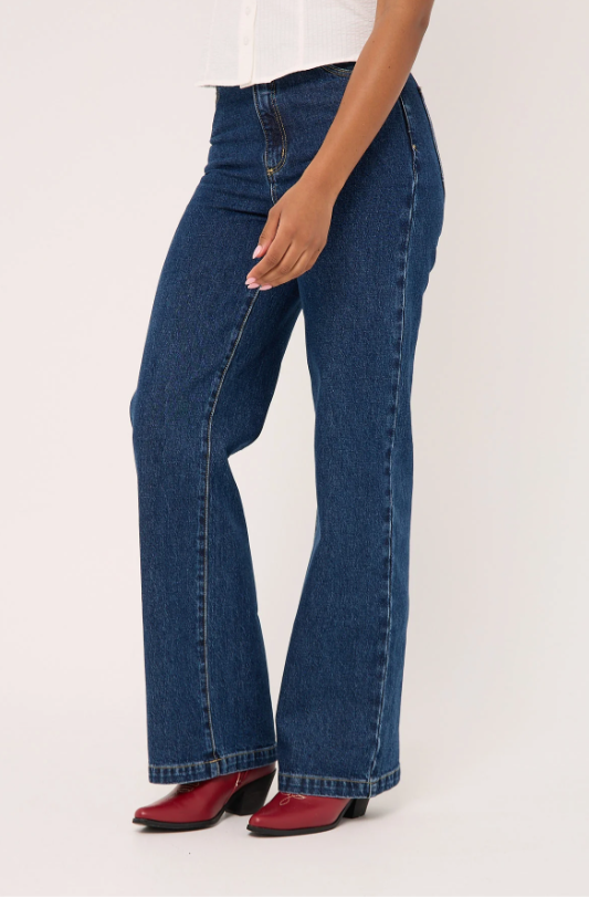 Abrand 94 High & Wide Jean - Tara - Dark Blue