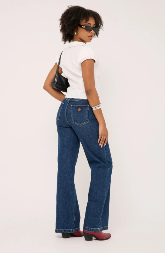 Abrand 94 High & Wide Jean - Tara - Dark Blue