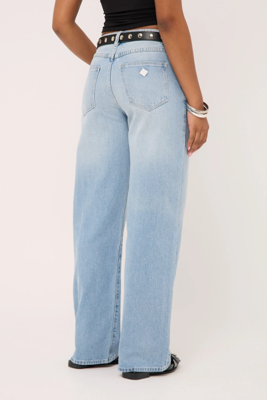 Abrand 95 Mid Baggy Jean - Gia - Light Vintage Blue