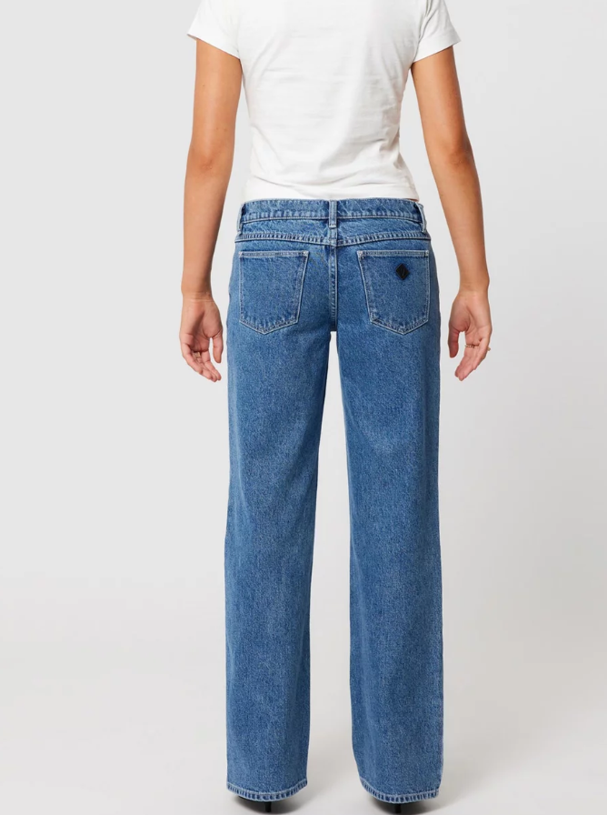 Abrand 99 Low & Wide Jean - Kim - Mid Blue