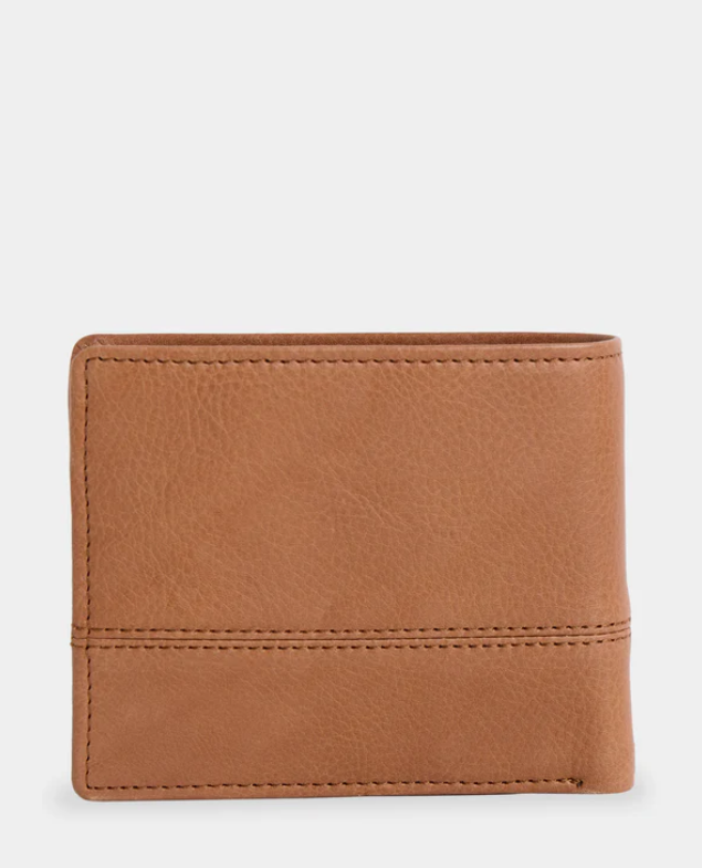Billabong Dimension 2in1 Leather Wallet-Tan