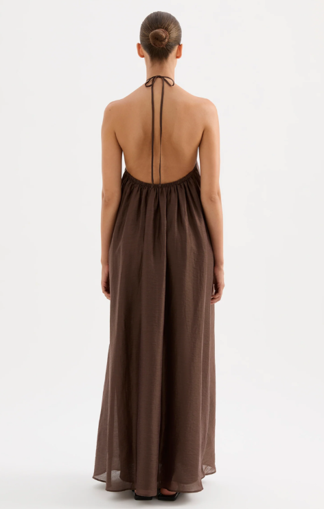 Nude Lucy Margot Maxi Dress-Chocolate