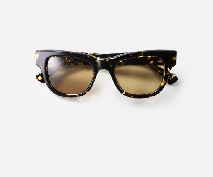 Epøkhe Brut Sunglasses Crystal Dark Tortoise Polished/Amber