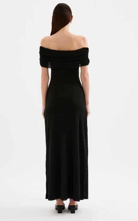 Nude Lucy Rue Mesh Dress - Black