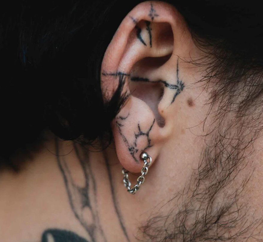 Sue The Boy Loose Chain Earring Single 925 Silver