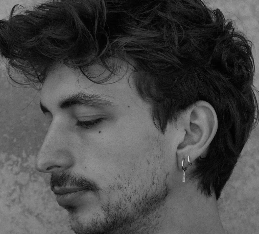 Sue The Boy Shh Huggie Single 925 Silver