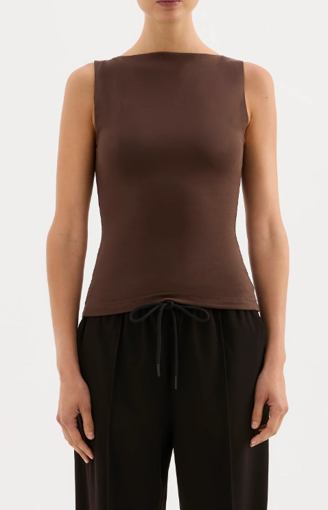 Nude Lucy Lois Organic Tank - Chocolate