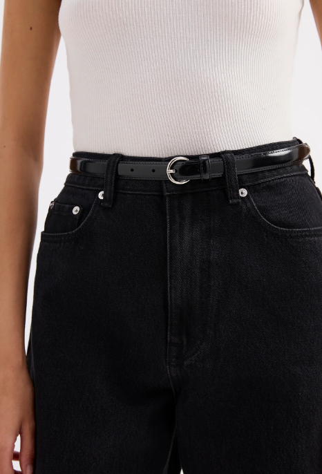 Nude Lucy Carmen Leather Belt - Black