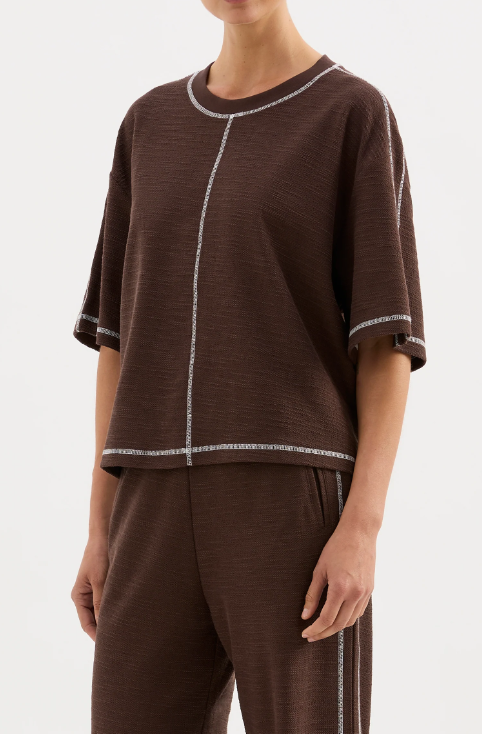 Nude Lucy Sutton Tee - Chocolate