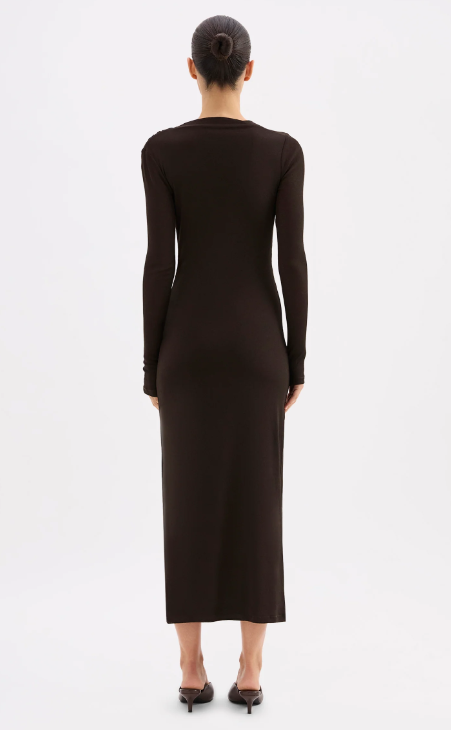 Nude Lucy Marti Maxi Dress - Espresso