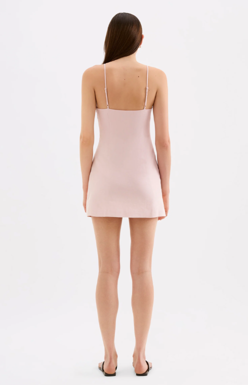 Nude Lucy Tabitha Linen Mini Dress - Blush