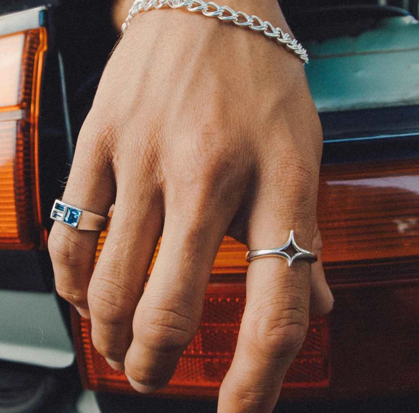 Sue The Boy Rock Pools Ring - 925 Solid Silver