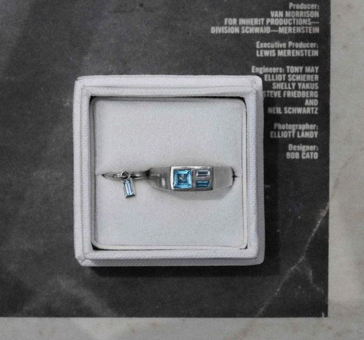 Sue The Boy Rock Pools Ring - 925 Solid Silver
