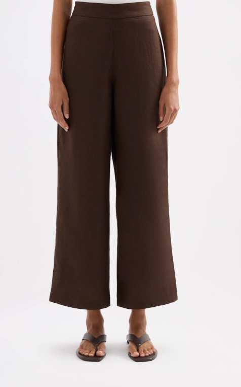 Nude Lucy Thilda Linen Culotte - Chocolate