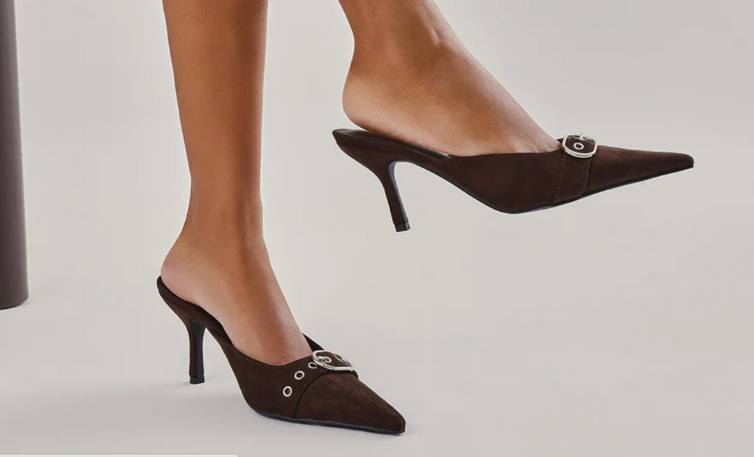 Billini Santana Heel - Dark Cacao Suede