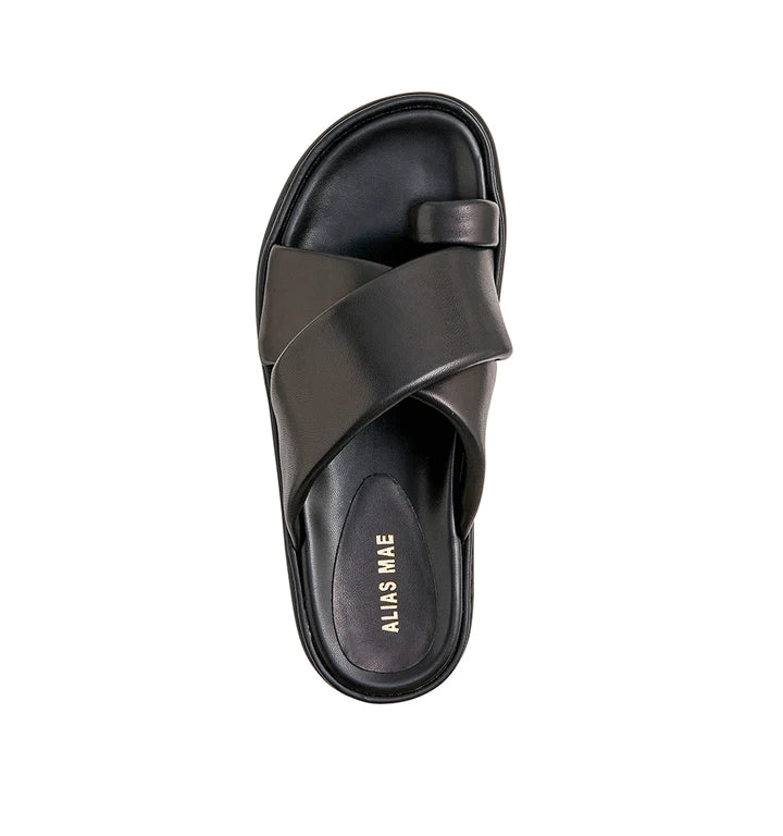 Alias Mae Shae Slide - Black Leather