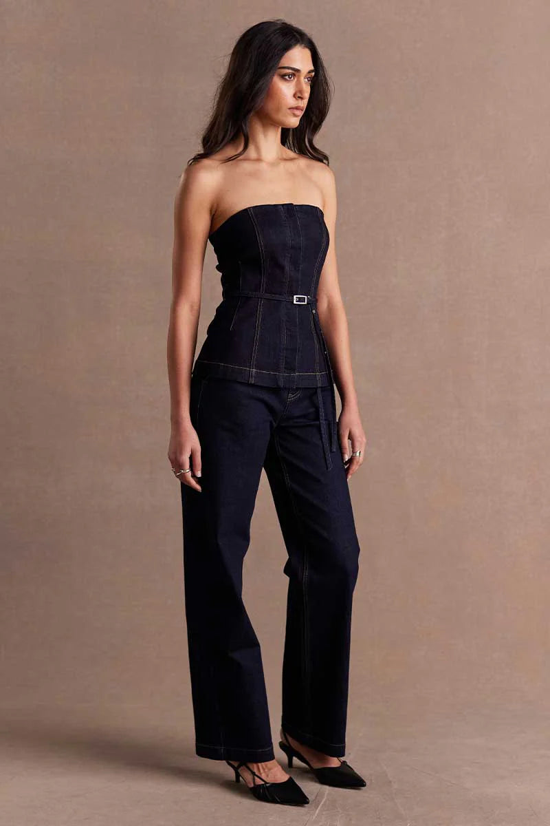 Sovere Dusk Denim Bodice - Ink